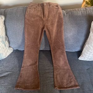 Corduroy brown flare pants